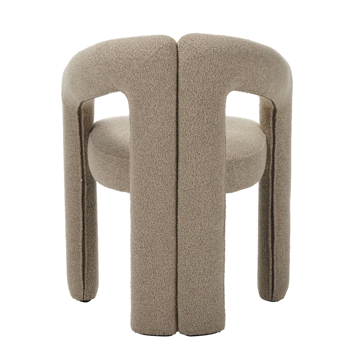 Design Spisestol Sandfarvet Bouclé Maro - Fuld Stof