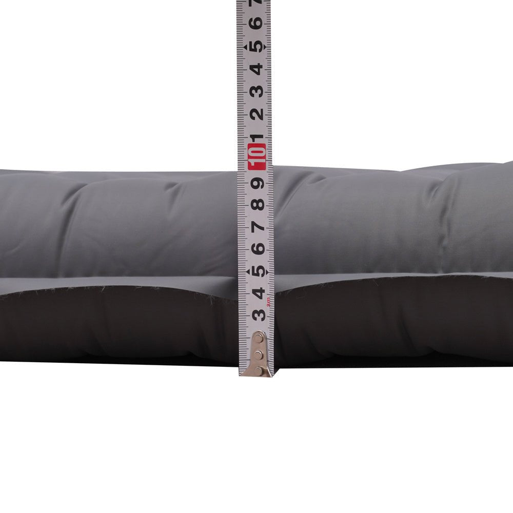 Luftmadras 1 person med indbygget oppustningssystem 205x67x10 cm Dimehouse Grå LxBxH 23x15x15 Nylon Hvid fotodetalje