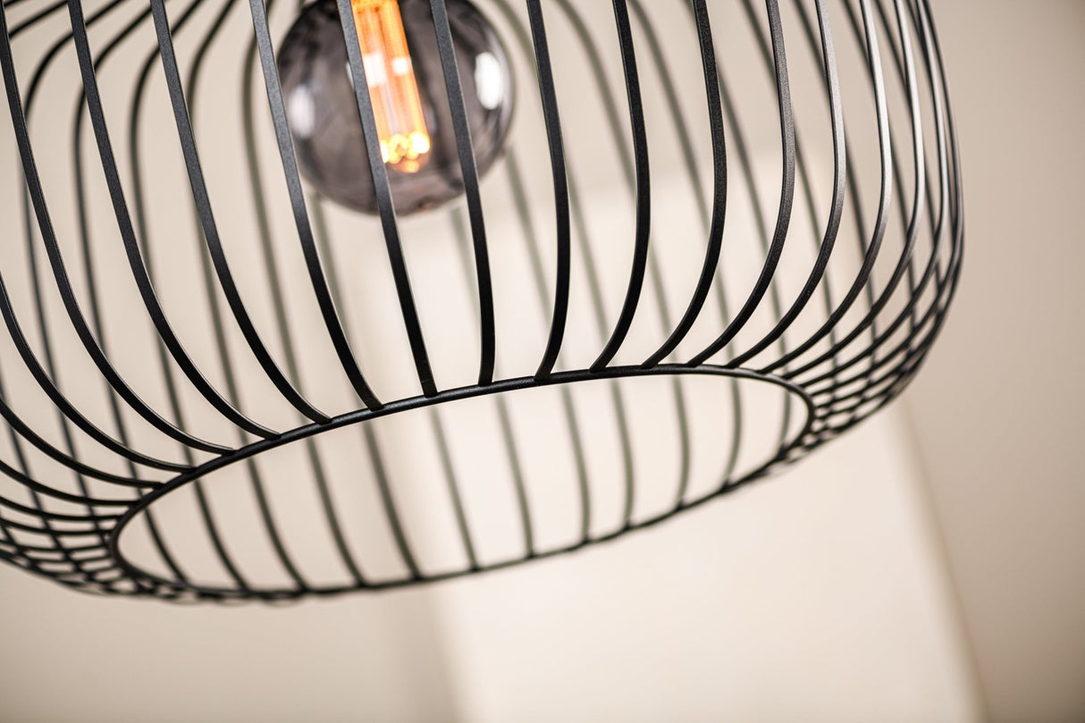 Industriel Pendel Ursul Sort Metal 1-lys Ø55 cm