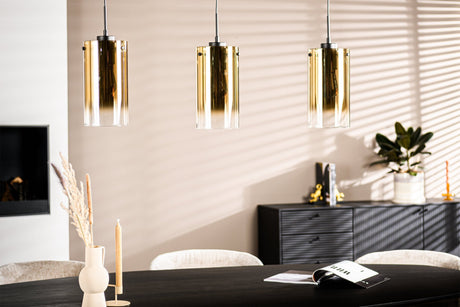 Loftlampe Celia glas guld