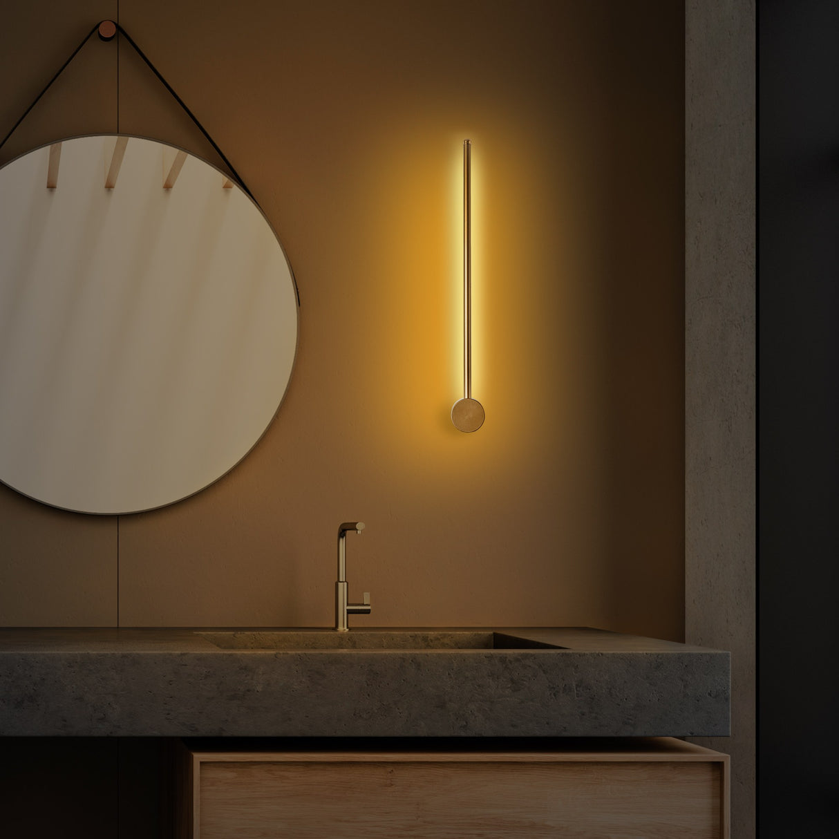 Væglampe Guld 62 cm Metal Vortex