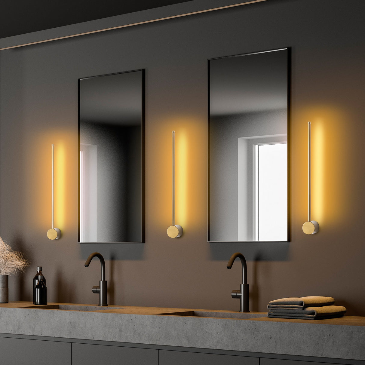 Væglampe Guld 62 cm Metal Vortex