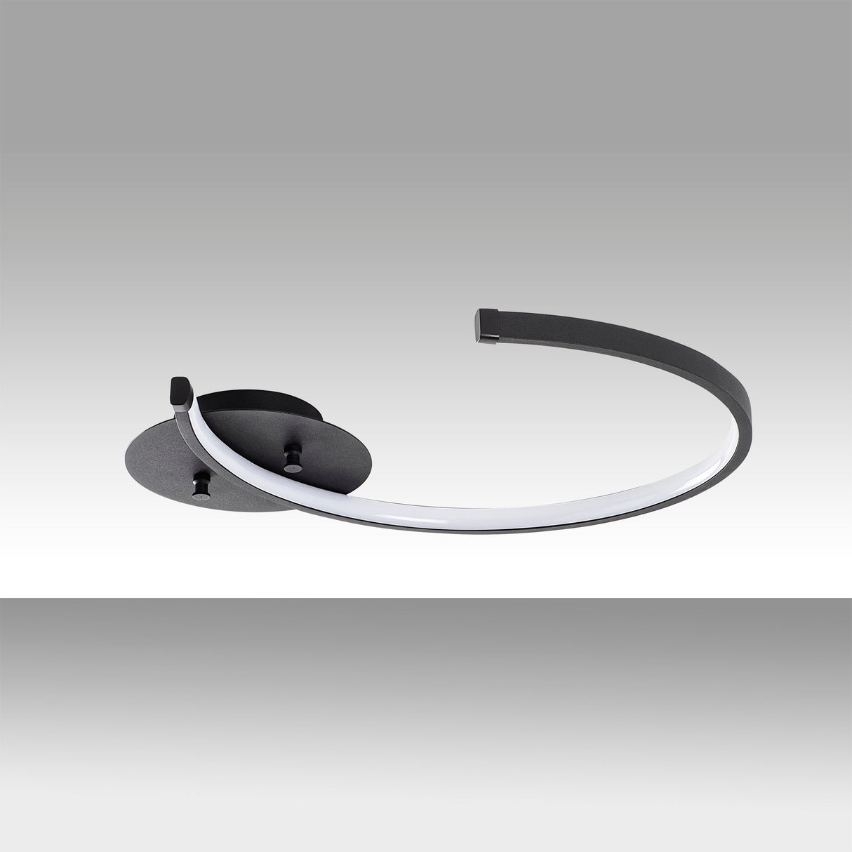 Loftlampe Sort Metal Lunaris