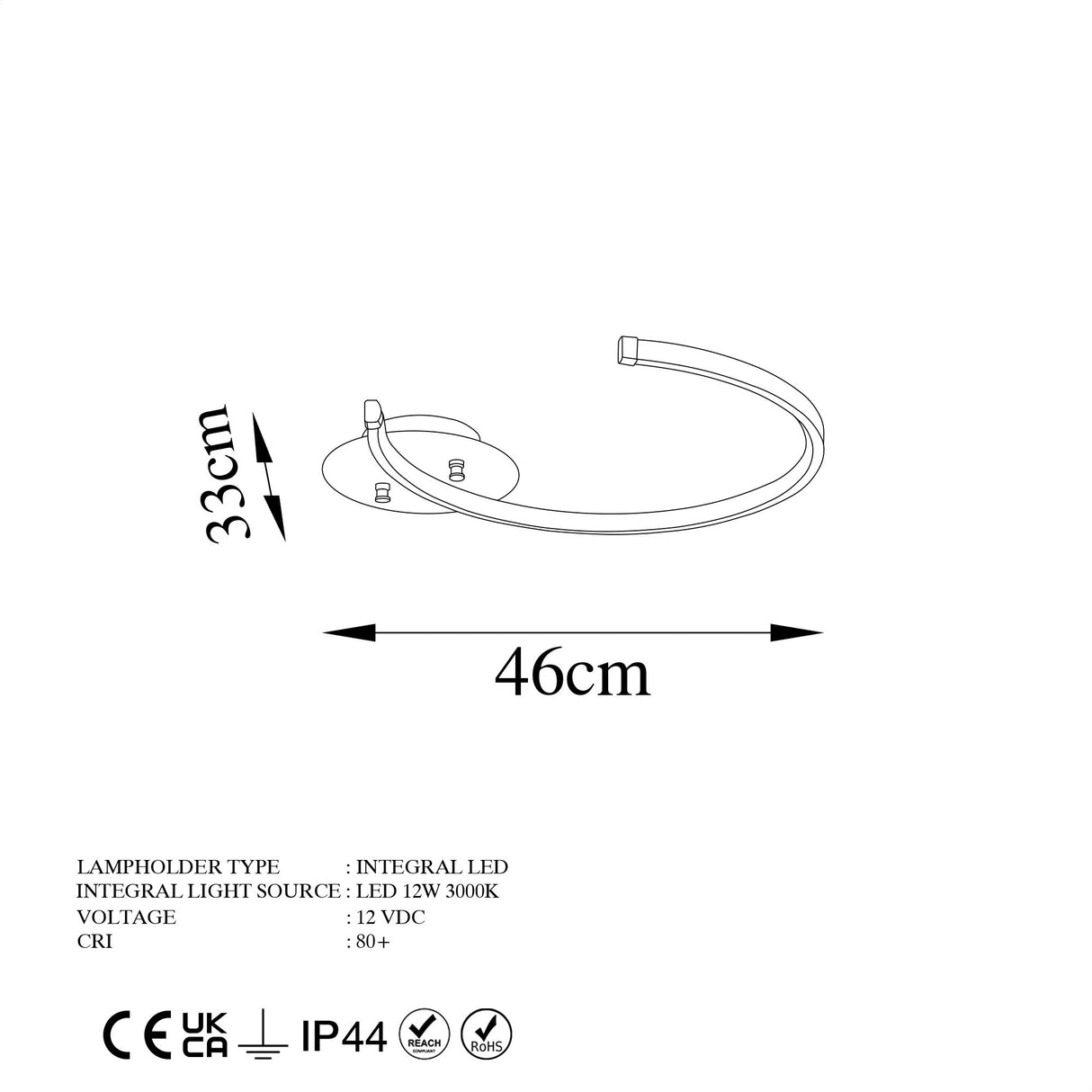 Loftlampe Sort Metal Lunaris