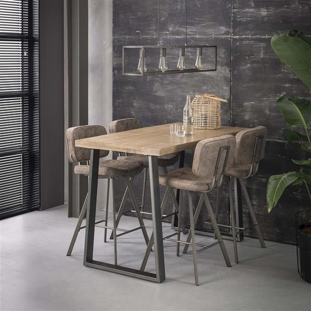 Barbord Wyatt DH Interiør Mango LxBxH 140x77x21 Mangotræ Atmosfærisk foto diagonalt set forfra