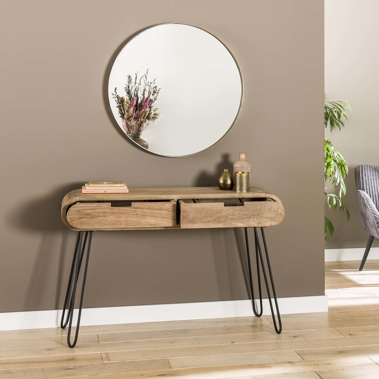 Toiletbord Jasmine DH Interiør Mango LxBxH 124x35x28 Mangotræ Ambient fotodetalje
