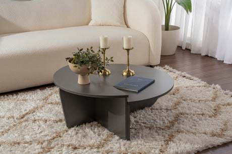 Rund Sofabord Antracit Melamin 85 cm Orin