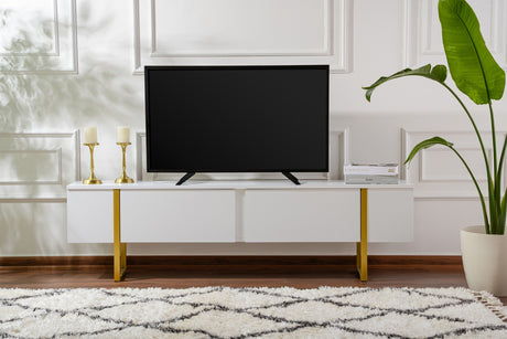 TV Møbel Hvid Melamin Blitz 50x180x29,5 cm