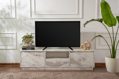 TV Møbel Marmor Melamin Flare 42x160x29,5 cm