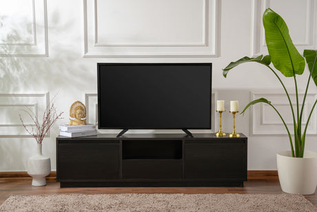 TV Møbel Sort Melamin Flare 42x160x29,5 cm