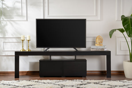 TV Møbel Sort Melamin Vertex 50x180x31,3 cm