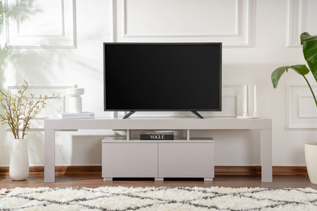 TV Møbel Grå Melamin Vertex 50x180x31,3 cm