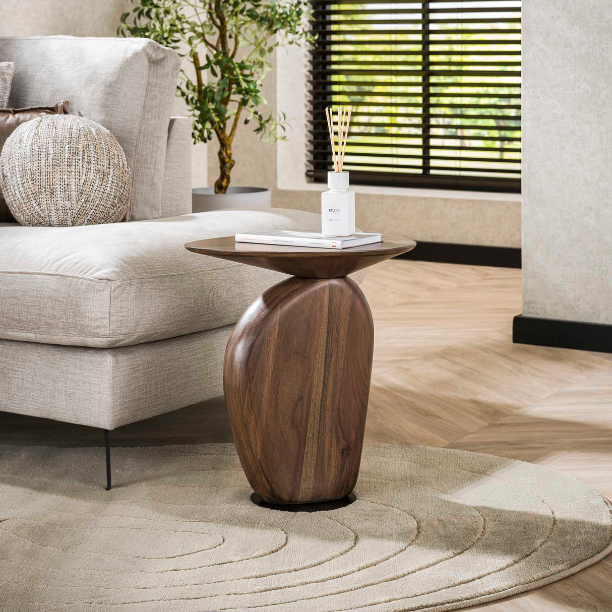 Sidebord Acacia Glaze Brown 45x36x50 cm