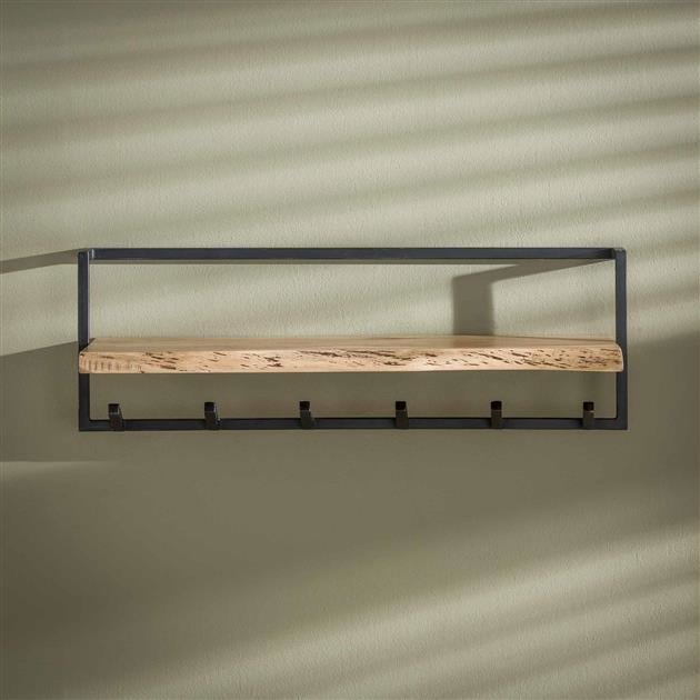 Knagerække Dewi DH Interiør Acacia LxBxH 104x36x17 Akacietræ Atmosfærisk foto set forfra
