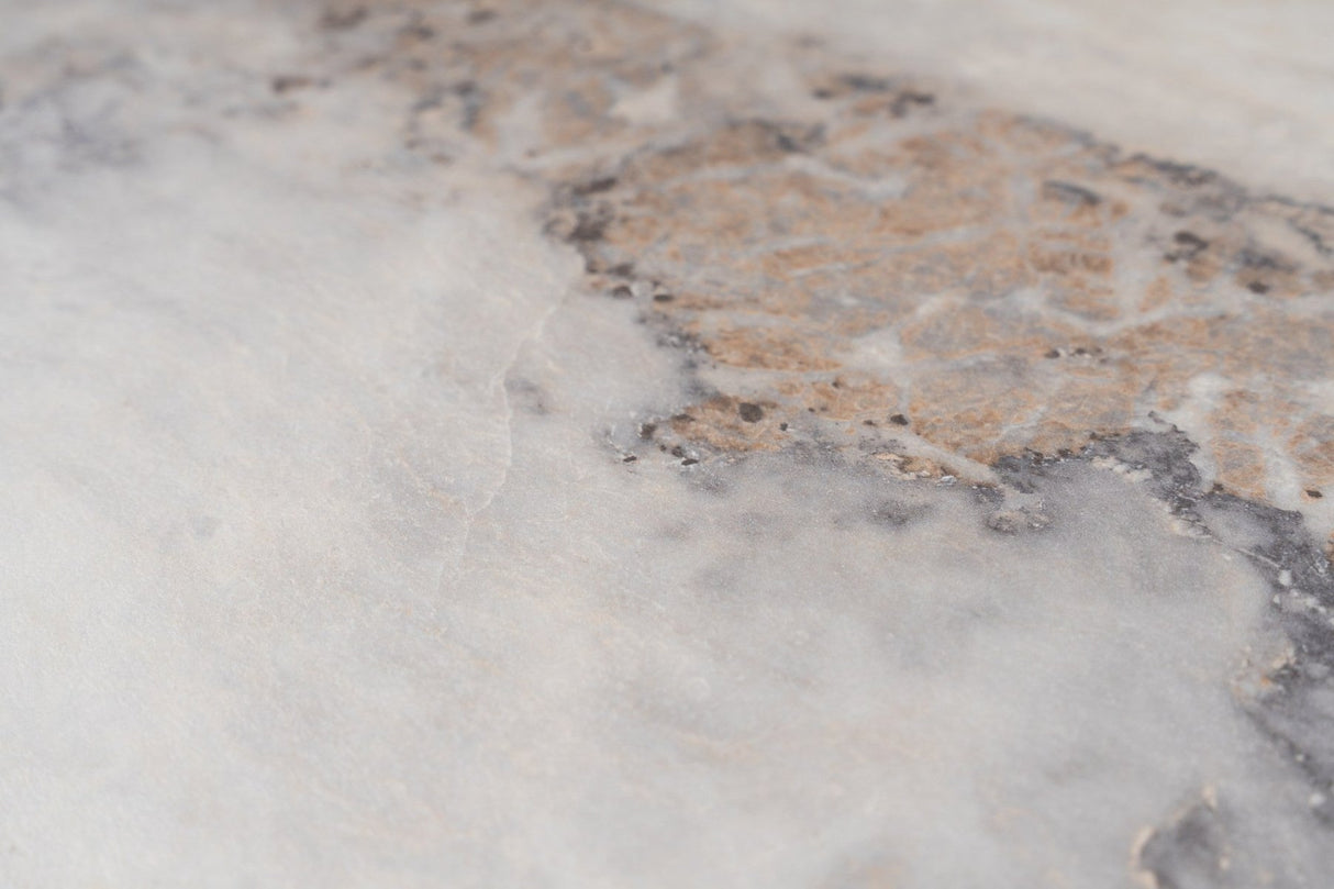 Moderne Sofabord Firkantet 90x90 cm Marmorlook Prasmi