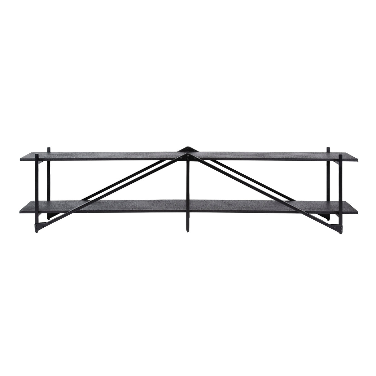 TV Meubels - TV Meubel Loek Grijs Metaal 220 cm - Dimehouse