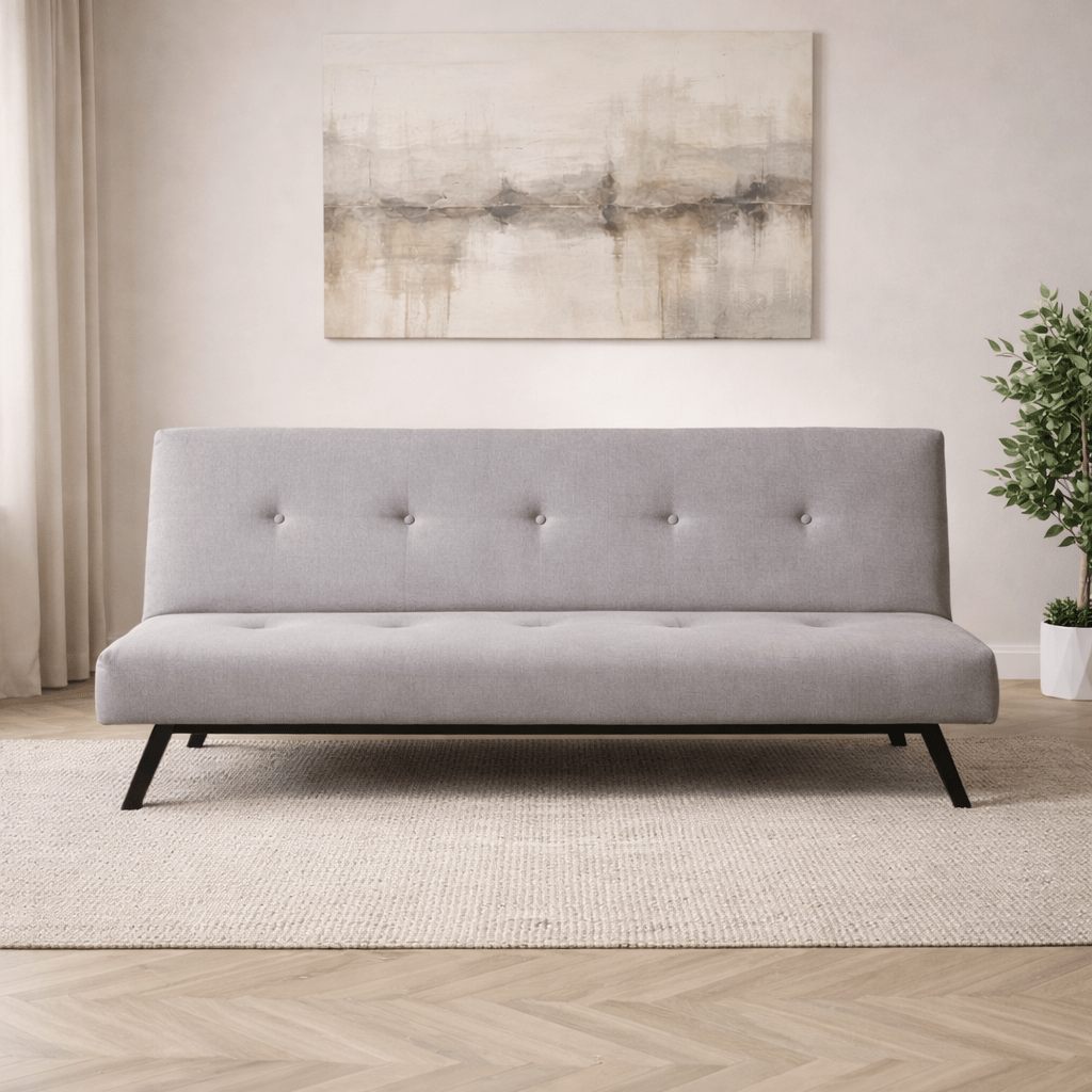 Sovesofa Grå stof 3-personers - 180 cm - Uden armlæn - Zoly