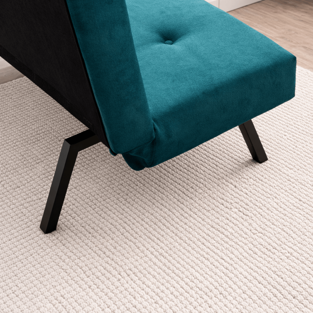 Slaapbank Petrol blauw Stof 3-Zits - 180 cm - Zonder armleuningen - Zoly