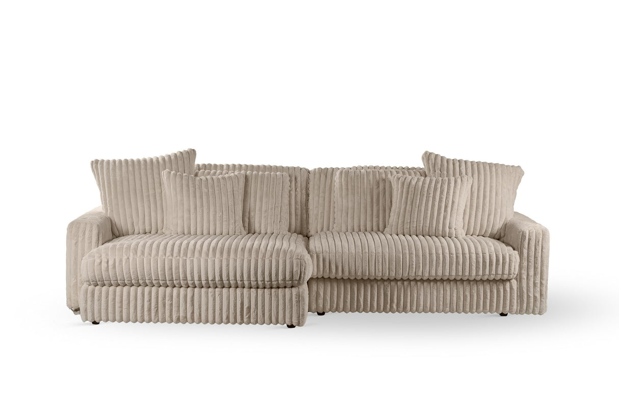 Sofa Nia DH Interiør Beige Hvid foto set forfra
