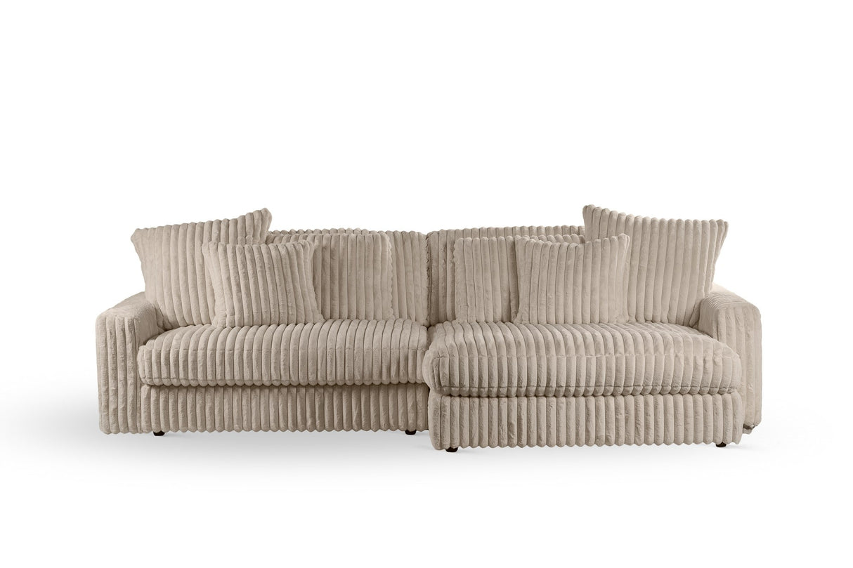 Sofa Nia DH Interiør Beige Hvid foto set forfra