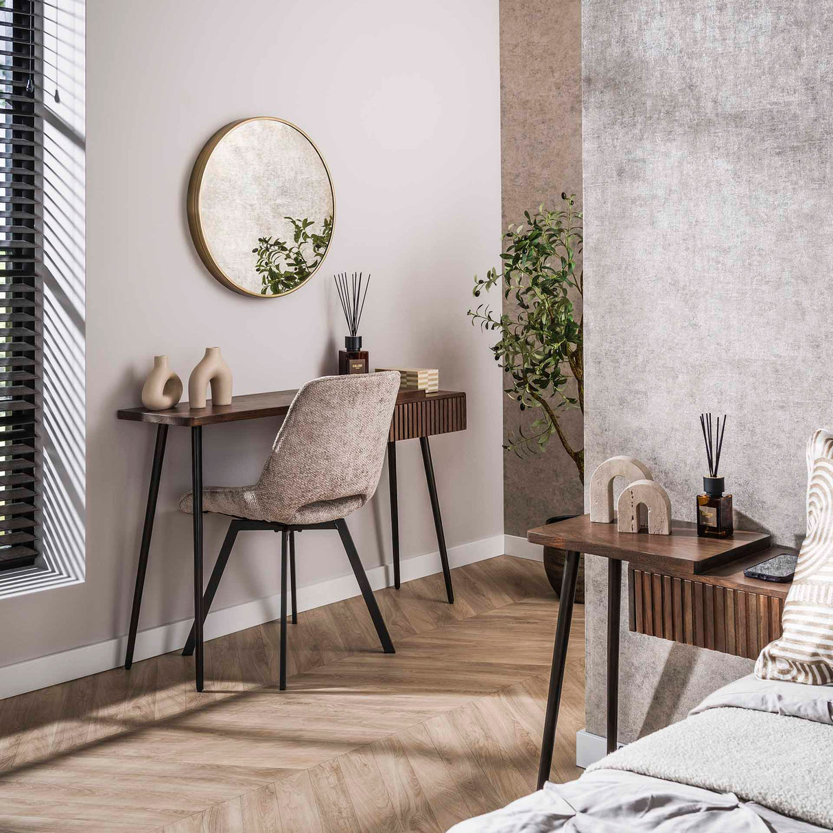 Kaptafel Elin - Massiv Akacie Drift Brown 120 cm