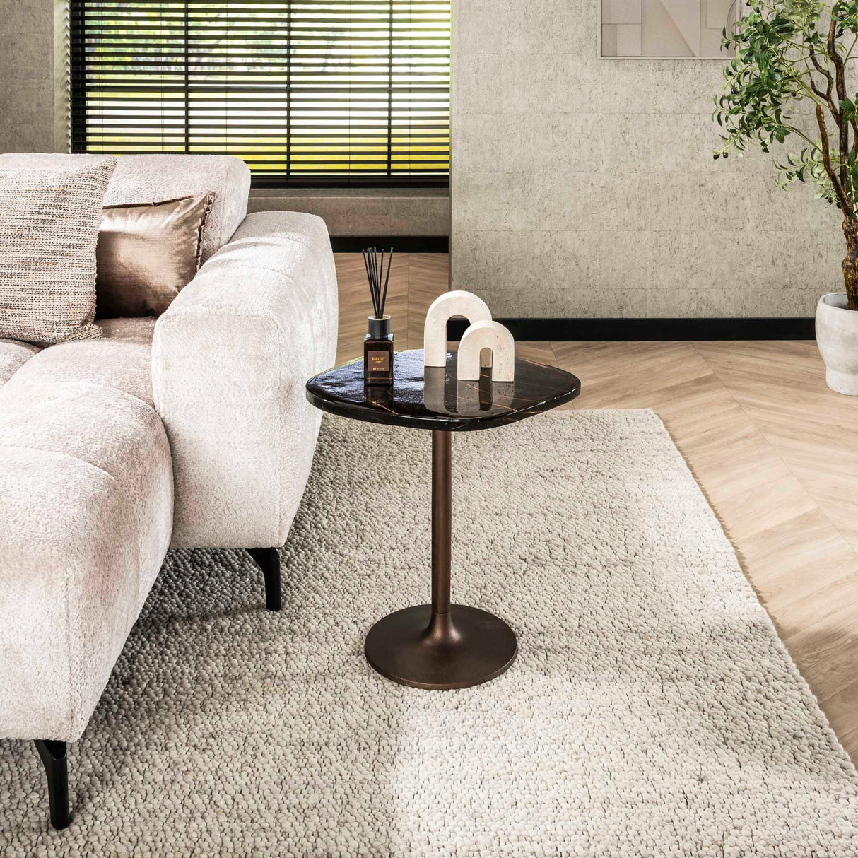 Sidebord Aris S – Antik Kobber 53x42x50 cm