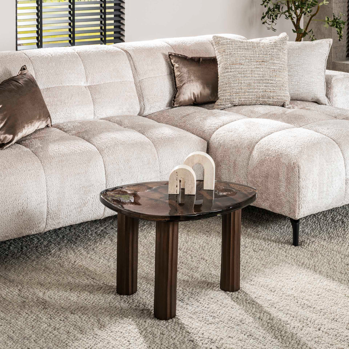 Stuebord Aura M antik kobber 62x45 cm