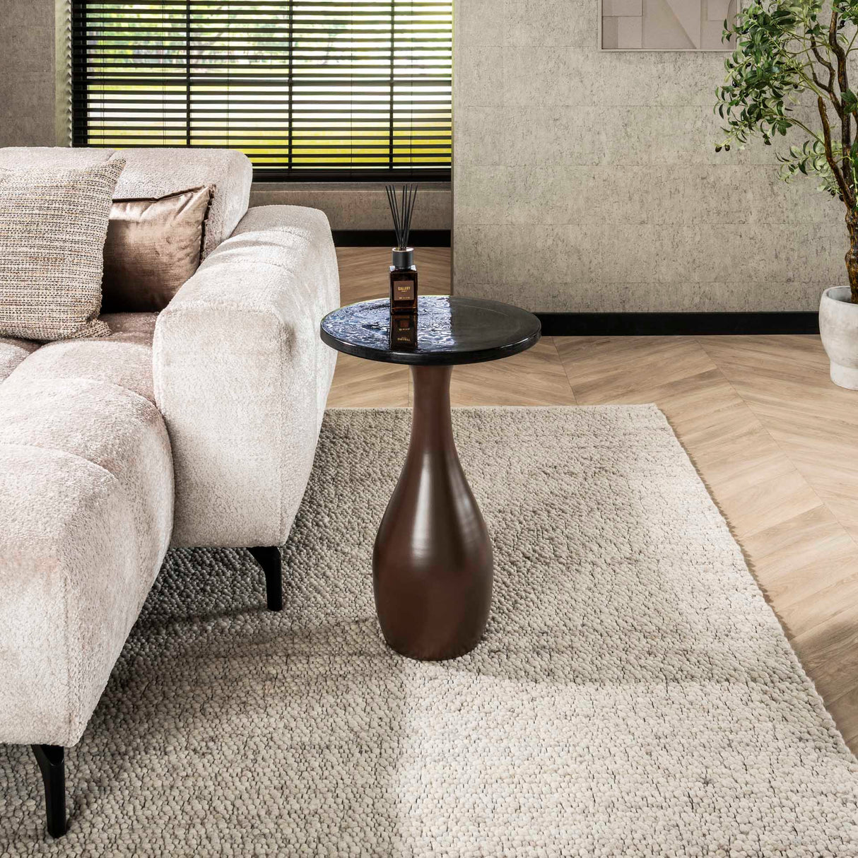 Sidebord Nova Antik Kobber Dråbe 60 cm