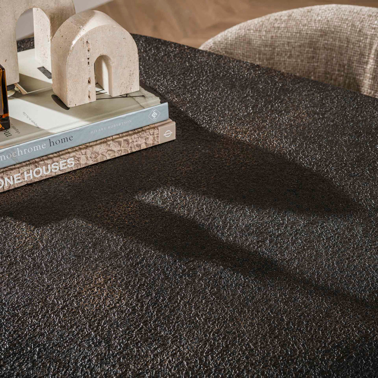 Spisebord Jax Dansk Oval 180 cm - Grå Metallic