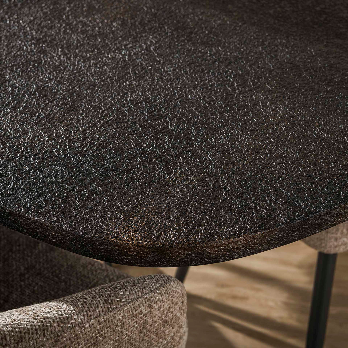 Spisebord Jax Dansk Oval 180 cm - Grå Metallic