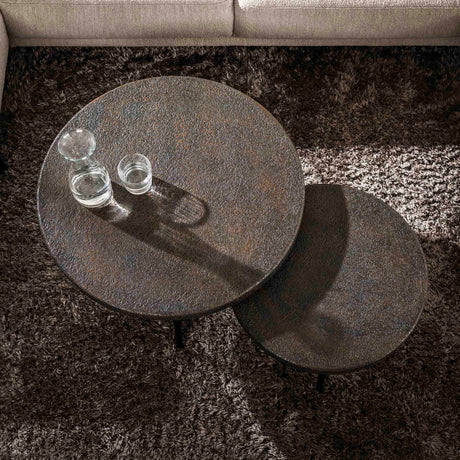 Venta Sofabord sæt Ferro metallic 74 cm (sæt af 2)