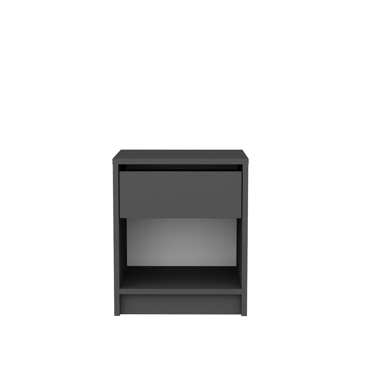 Sheridan sengebord antracit 44,6 cm Melaminbelagt møbelpanel