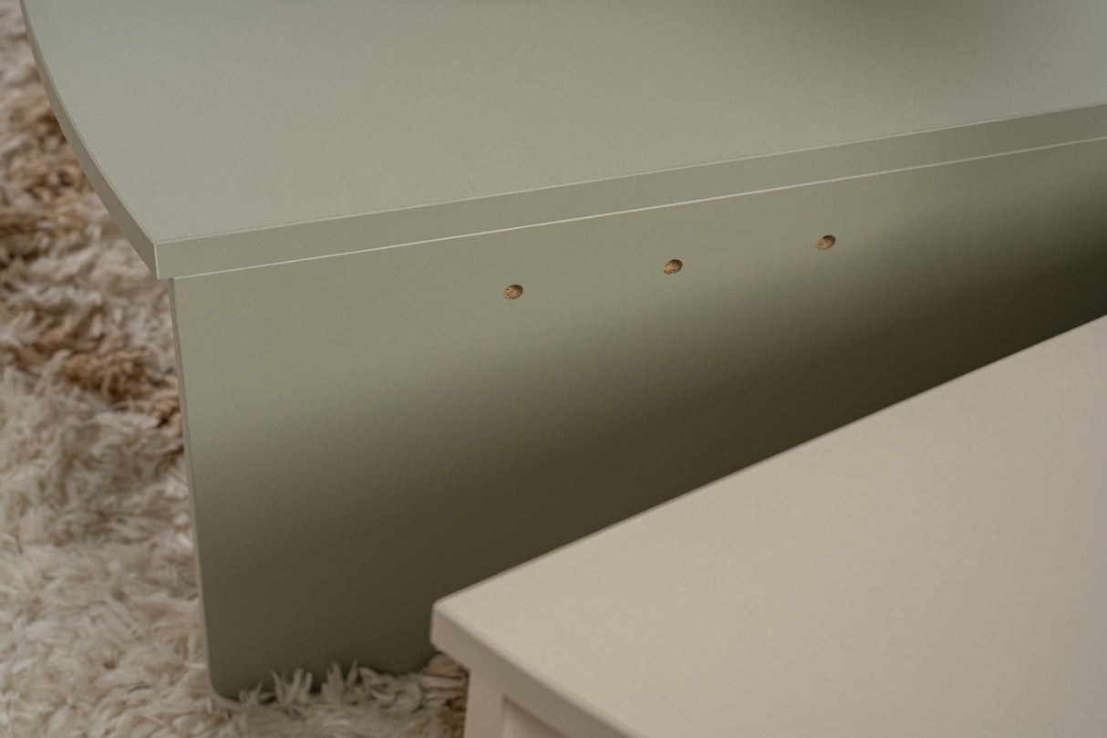 Rundt Sofabord Som Grøn Melamin 90 cm Orin