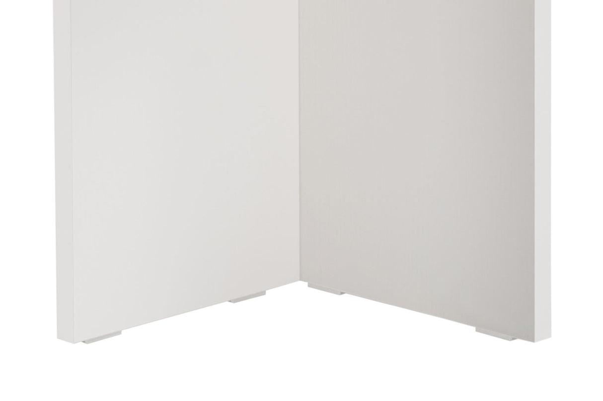 Eettafels - Ovale eettafel Wit melamine - Japandi - 180x89,5x75 cm - Sota - Dimehouse