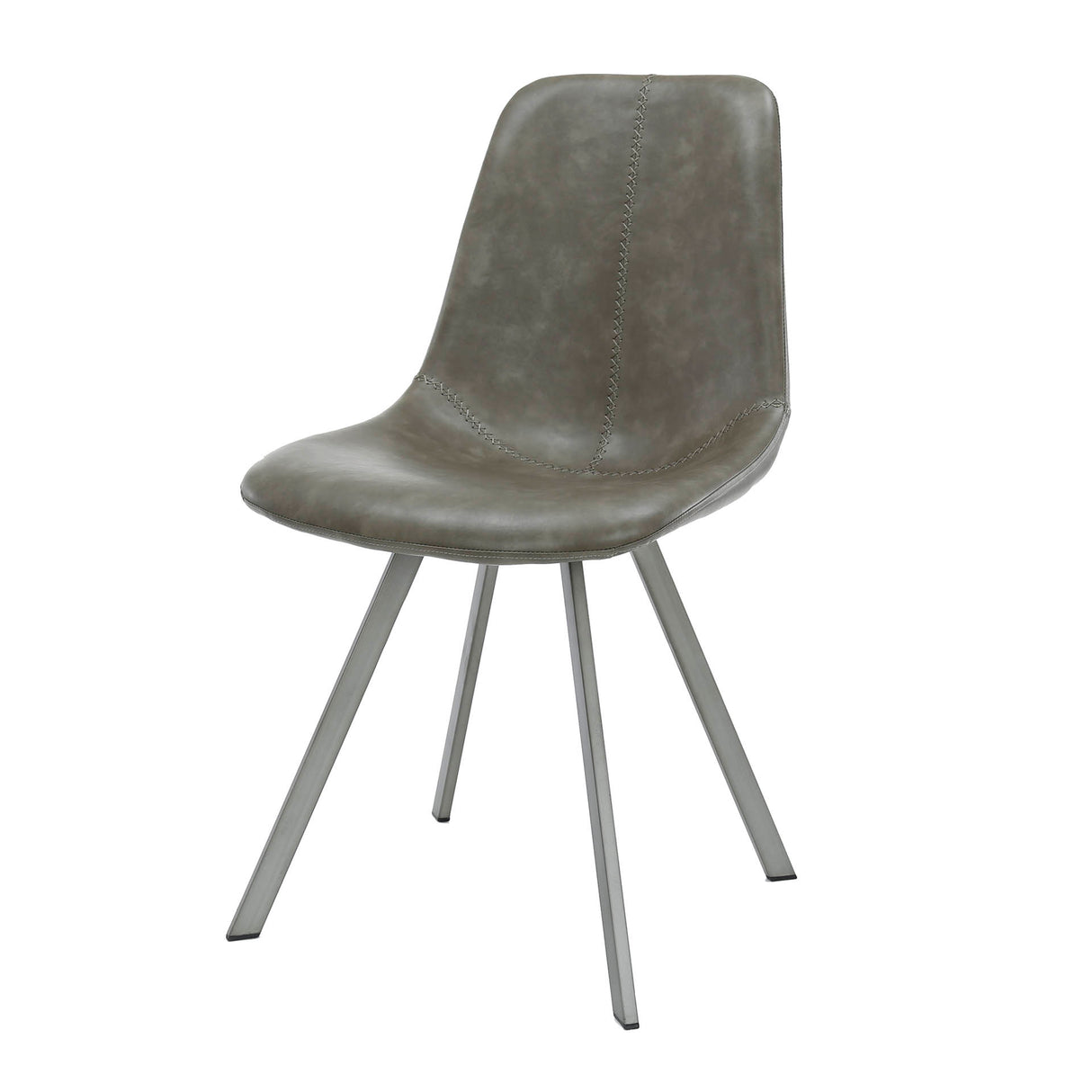 Sæt med 4 spisestuestole Siena Saddle PU taupe