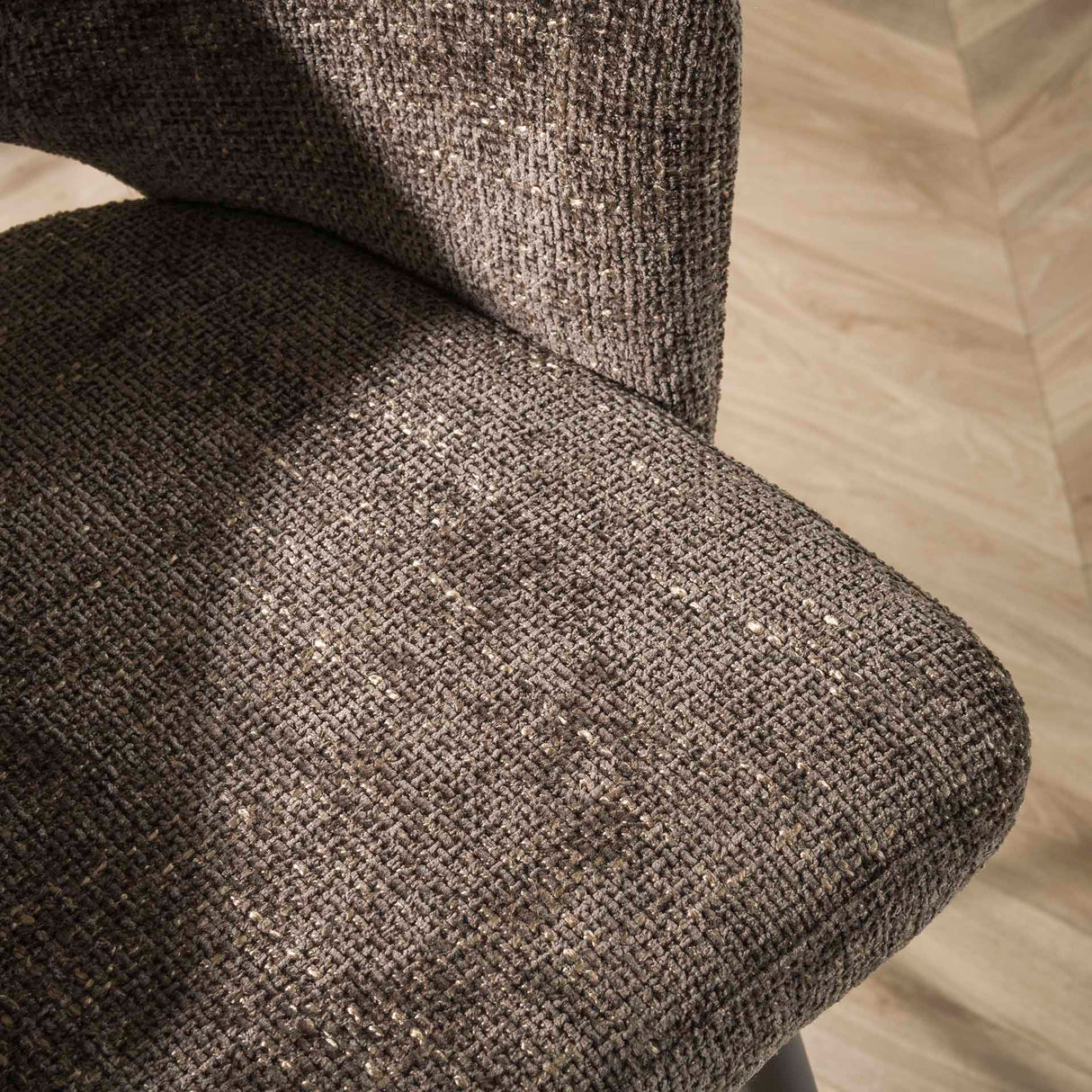 Moderne barkrække brun Alba tæppe cargo stof