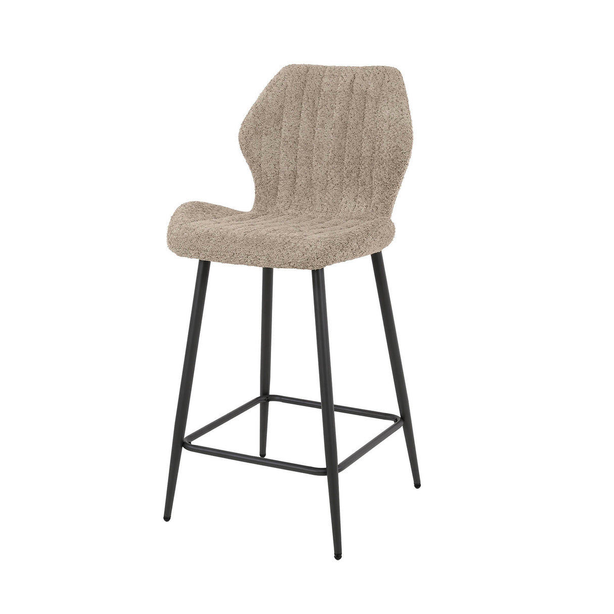 Sæt med 2 barkrakker Mira Bouclé Sand
