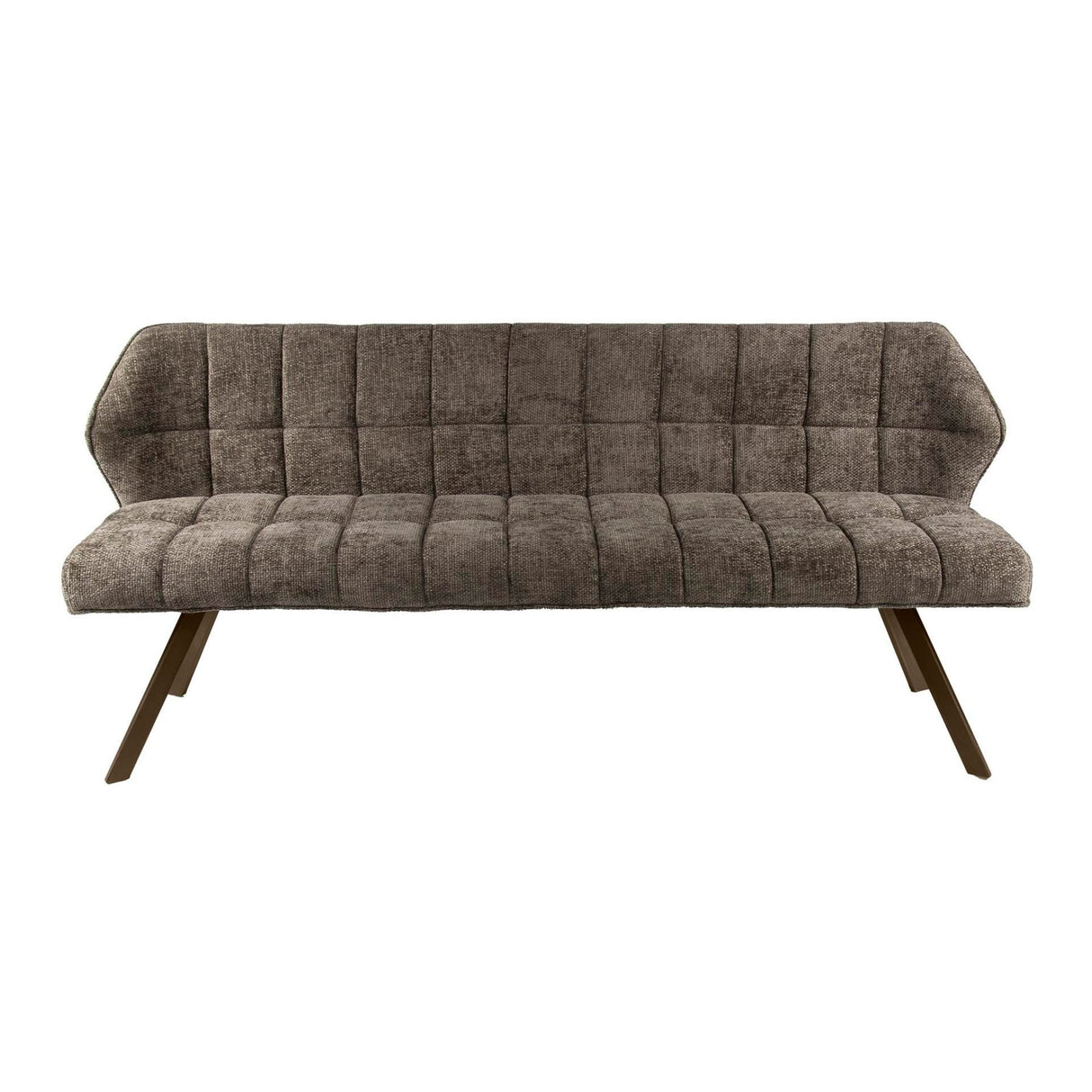 Spisestue sofa gitter taupe brun chenille
