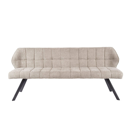 Spisebordsbænk Lino Bouclé Stoff Sand 180 cm Ternet