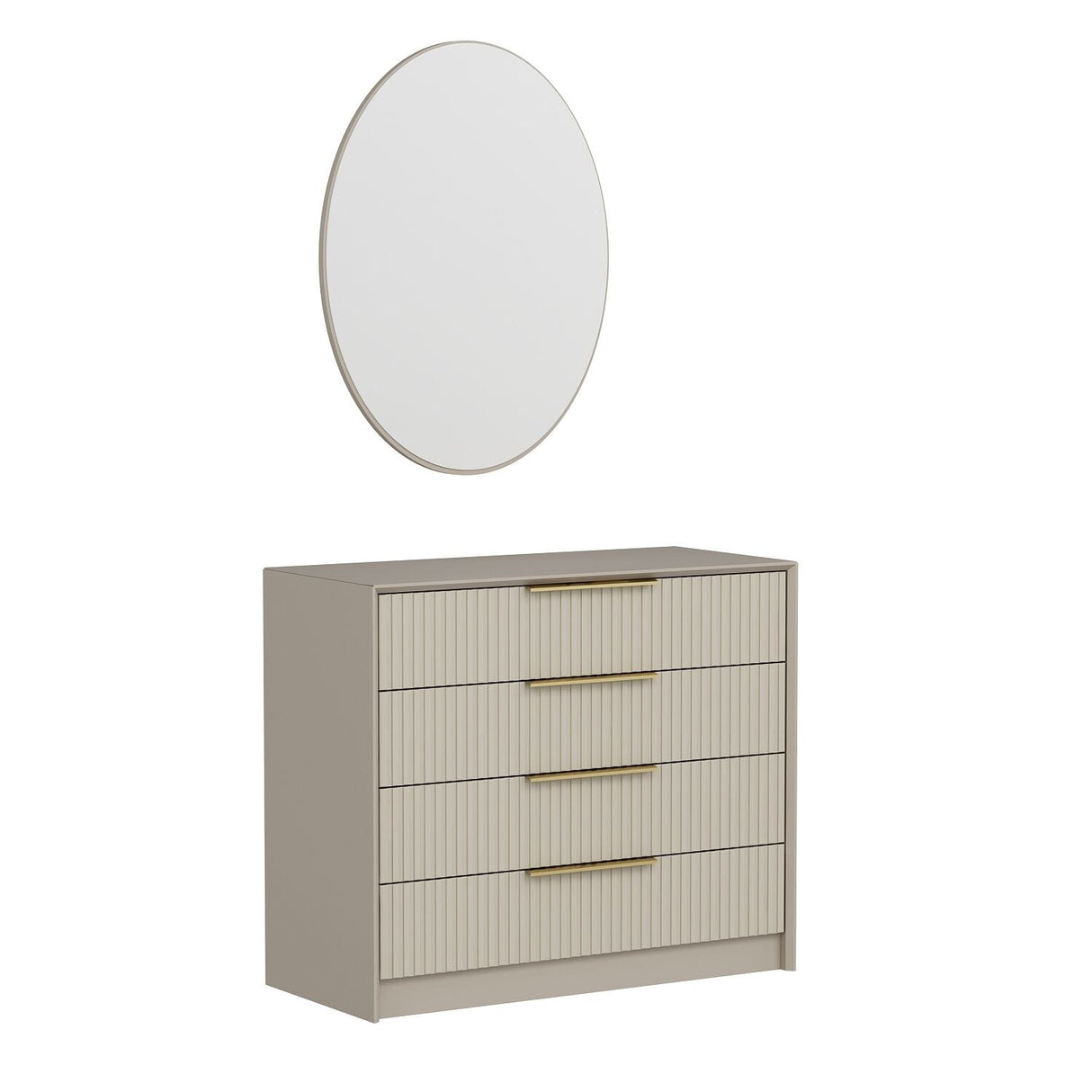 Ladekasten - Ladekast Kale Luxe Steen Melamine 100x85x45 cm - Dimehouse