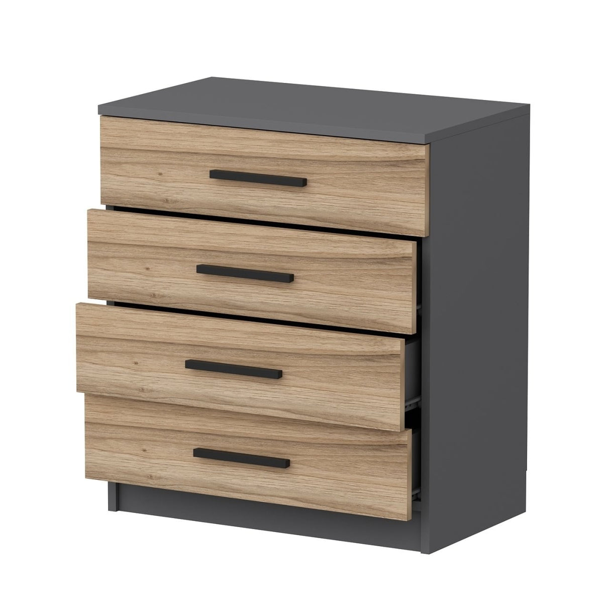 Ladekasten - Ladekast Kale Walnoot Melamine 70x42x79 cm - Dimehouse