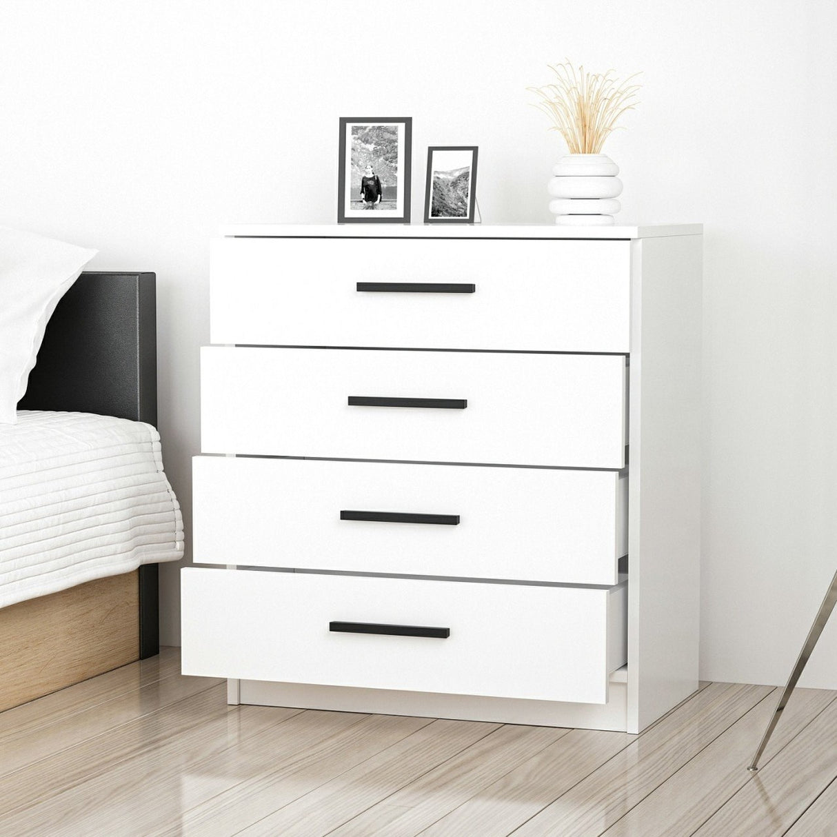 Ladekasten - Ladekast Kale Wit Melamine 70x42x79 cm - Dimehouse