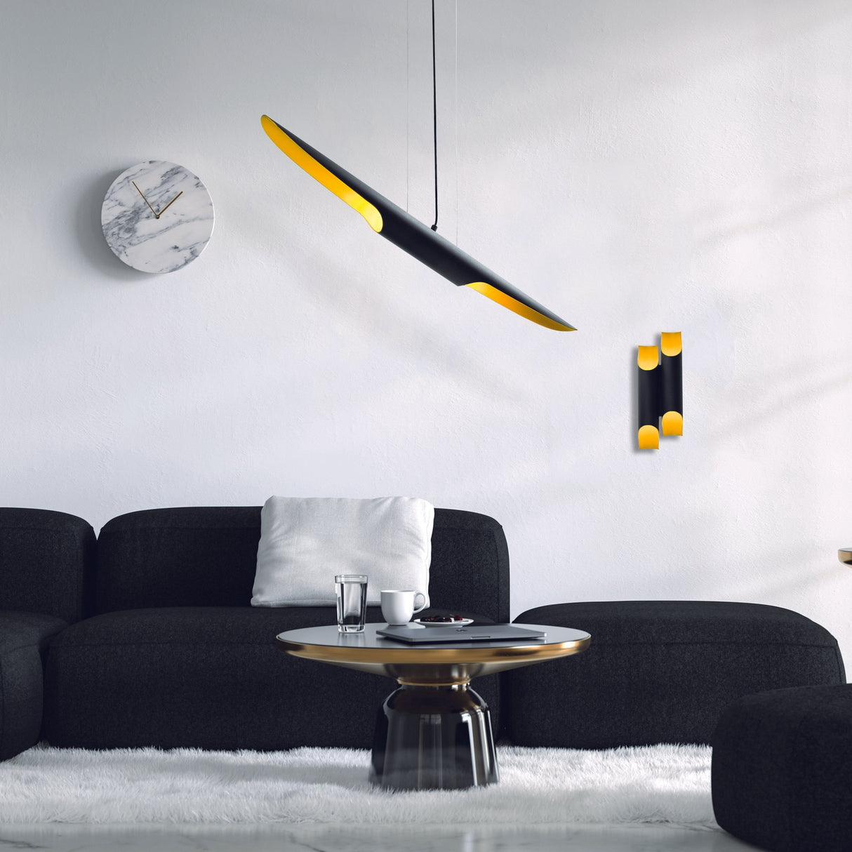 Hængelampe Sort Metal Lyra