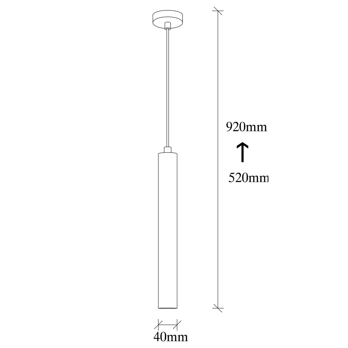 Hængelampe Sort Metal Steppe