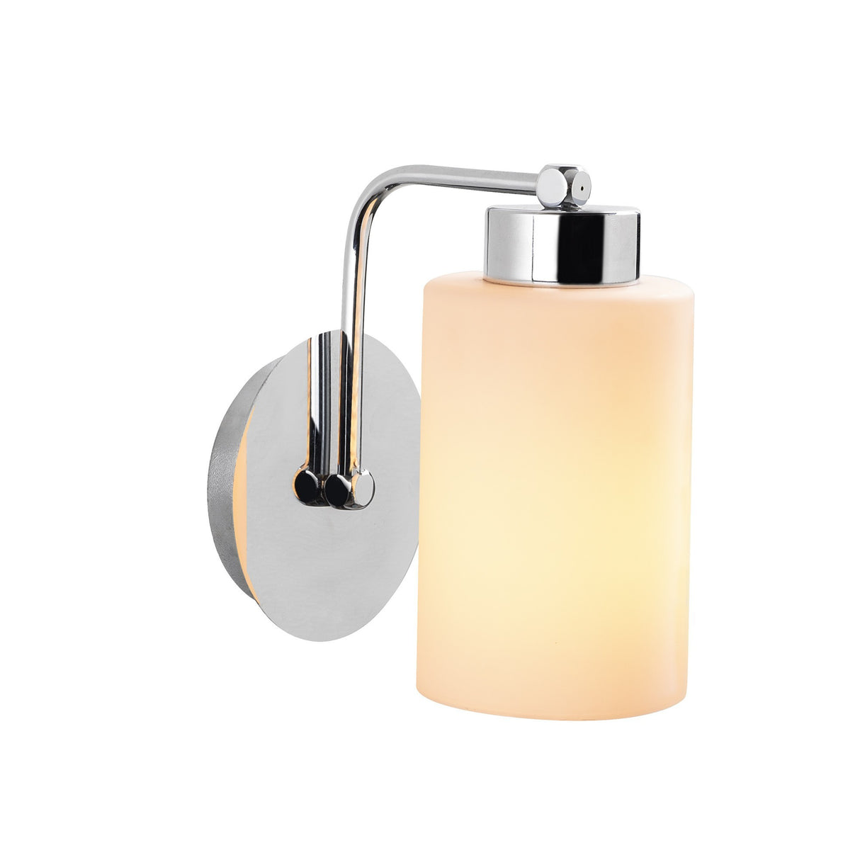 Væglampe Hvid Sølv Metal Oasis