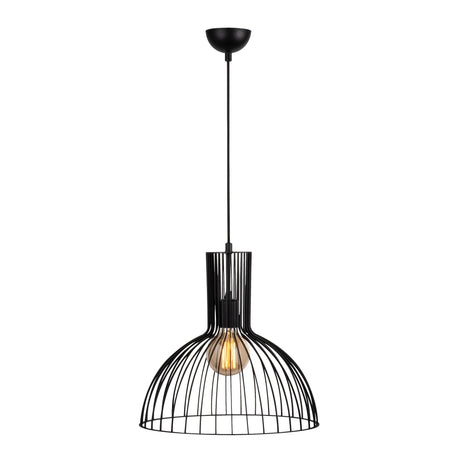 Hængelampe 1-lys Sort Metal Quartz