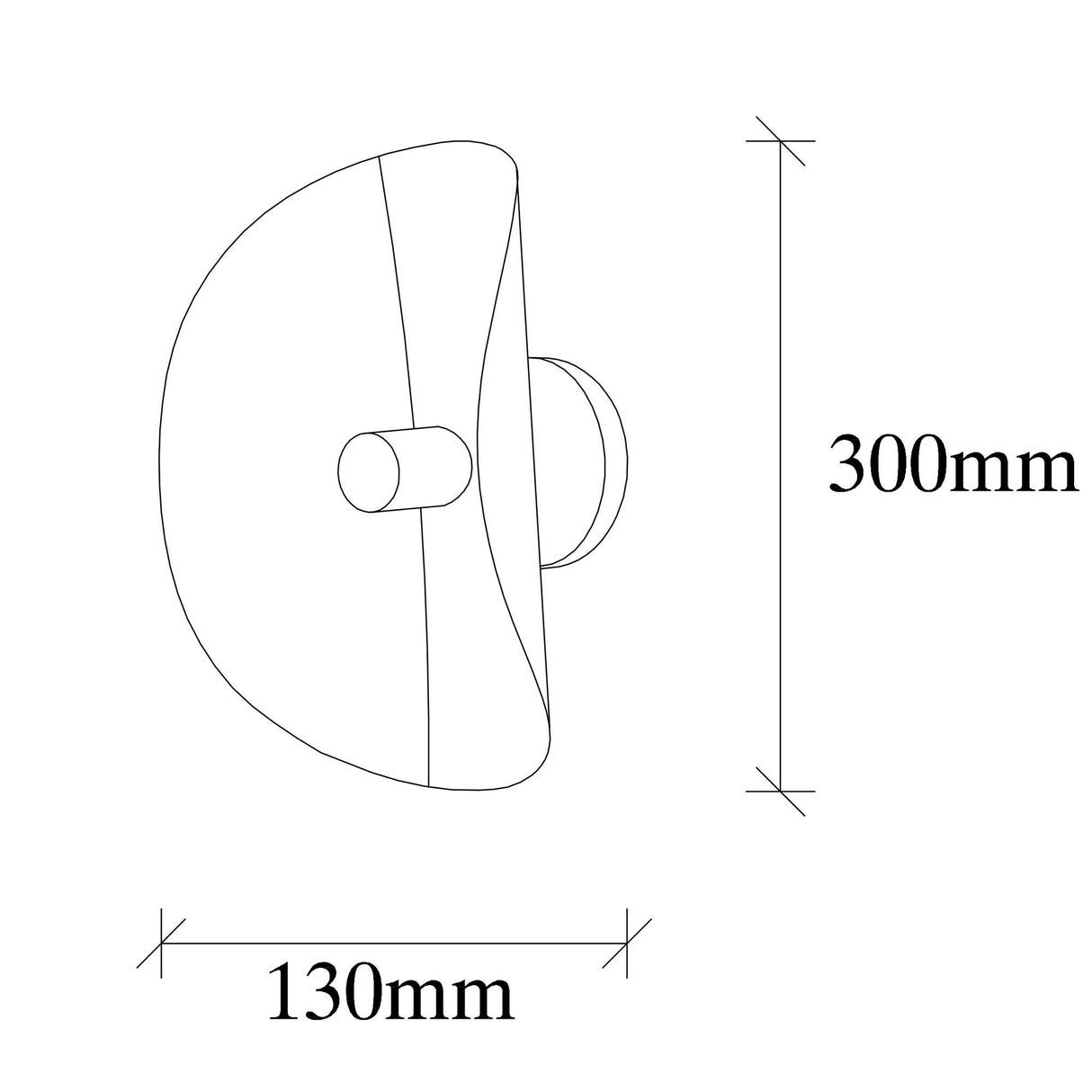 Væglampe Guld Metal Echelon