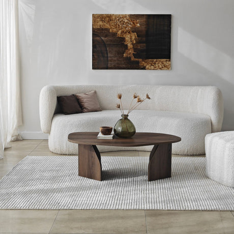 Organisk Sofabord Valnød Melamin Rack - 105x65 cm