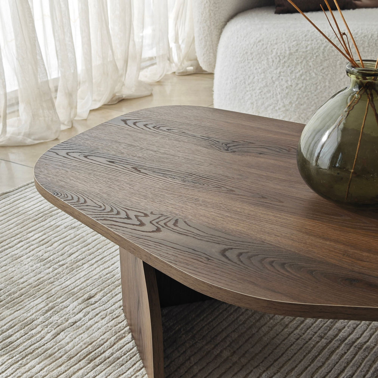 Organisk Sofabord Valnød Melamin Rack - 105x65 cm