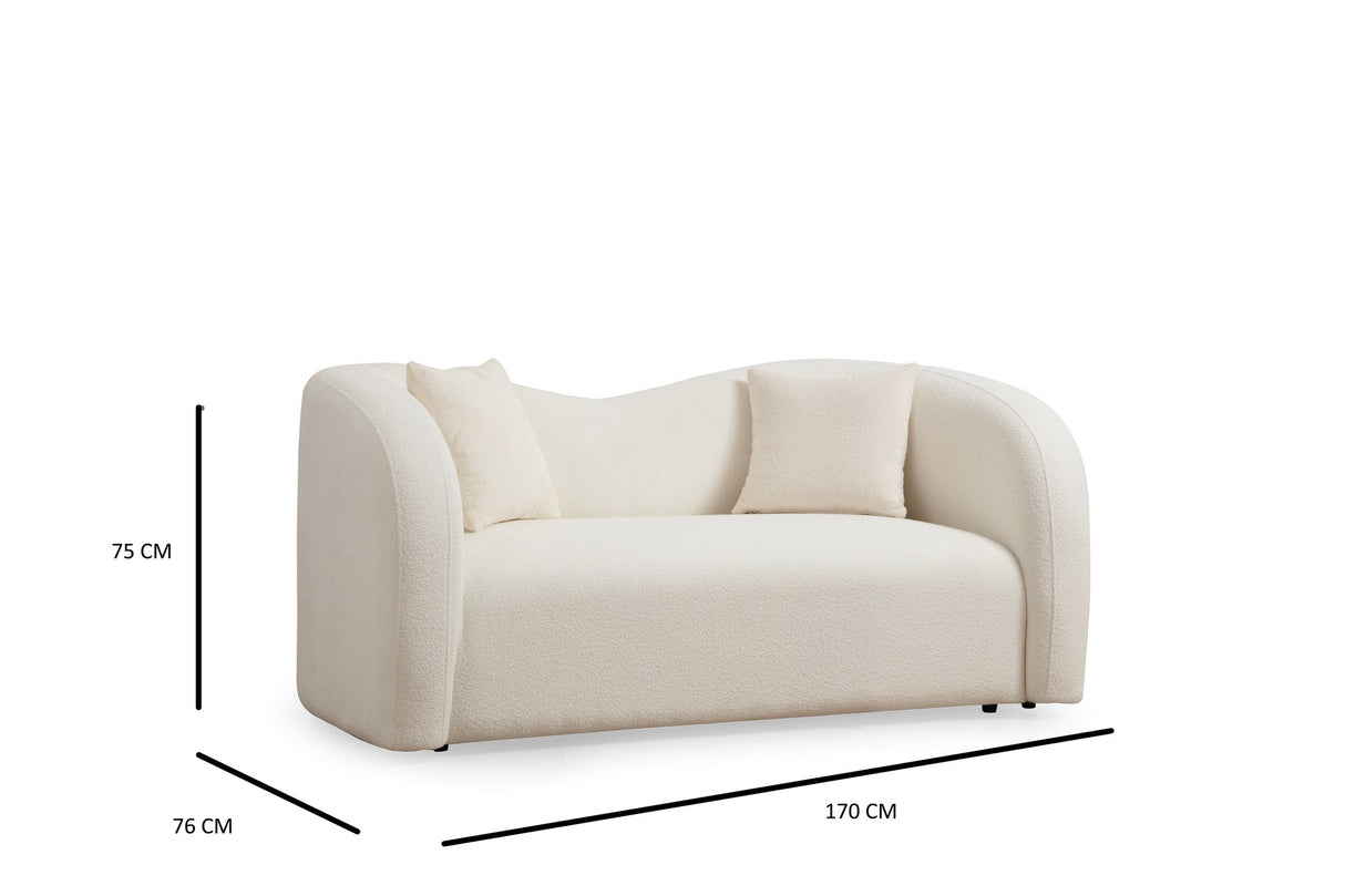 2-personers sofa Asos Cream
